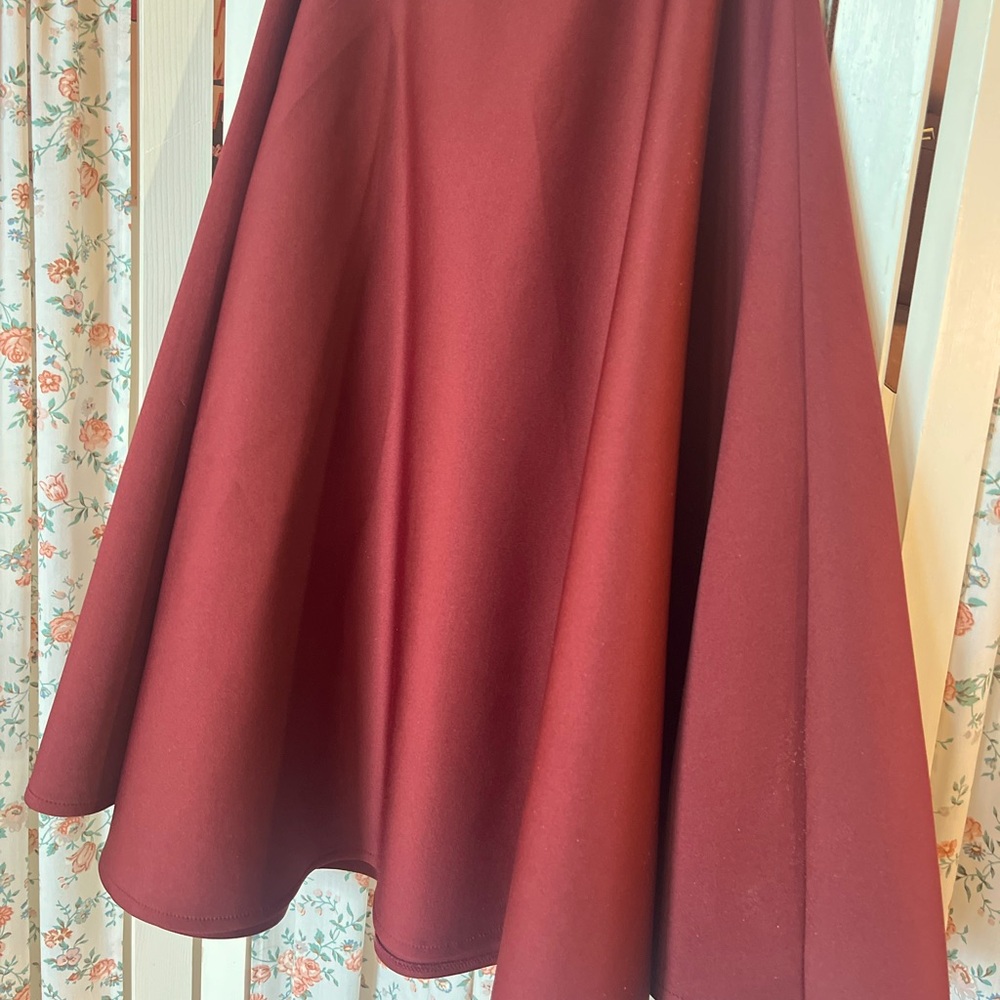 Gorgeous Maroon Midi Skirt - Perfect Condition! Approved for School Uniform